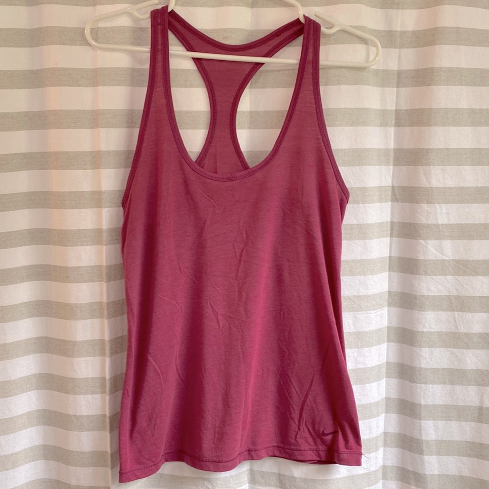 Nike Dri-Fit small racer back tank, purple